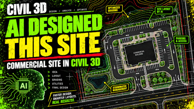 I Used AI to Design a Commercial Site in Civil 3D