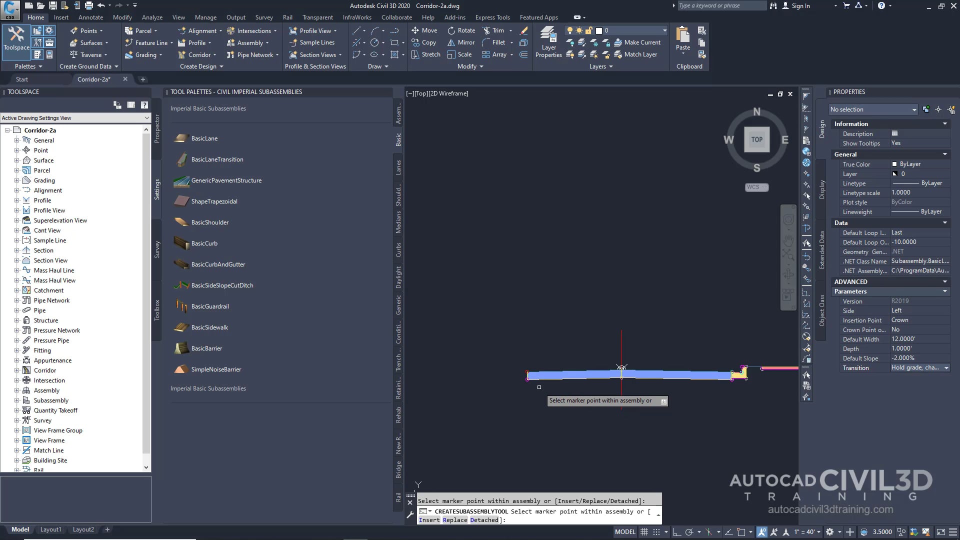 02 Creating an Assembly with a Transition Lane