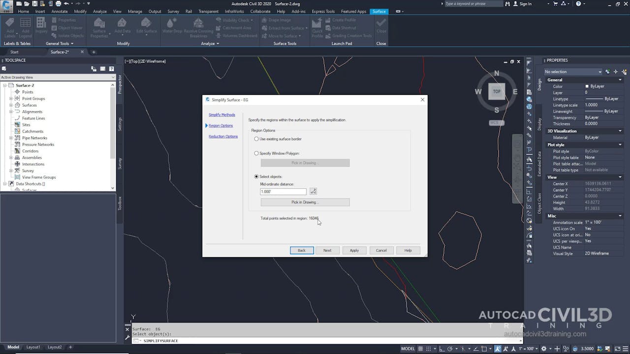 08 Simplifying a Surface - CIVIL3D.TV