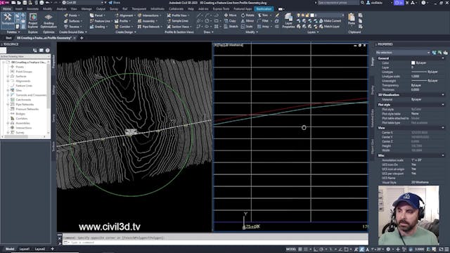 10 Creating a Feature Line from Profi...