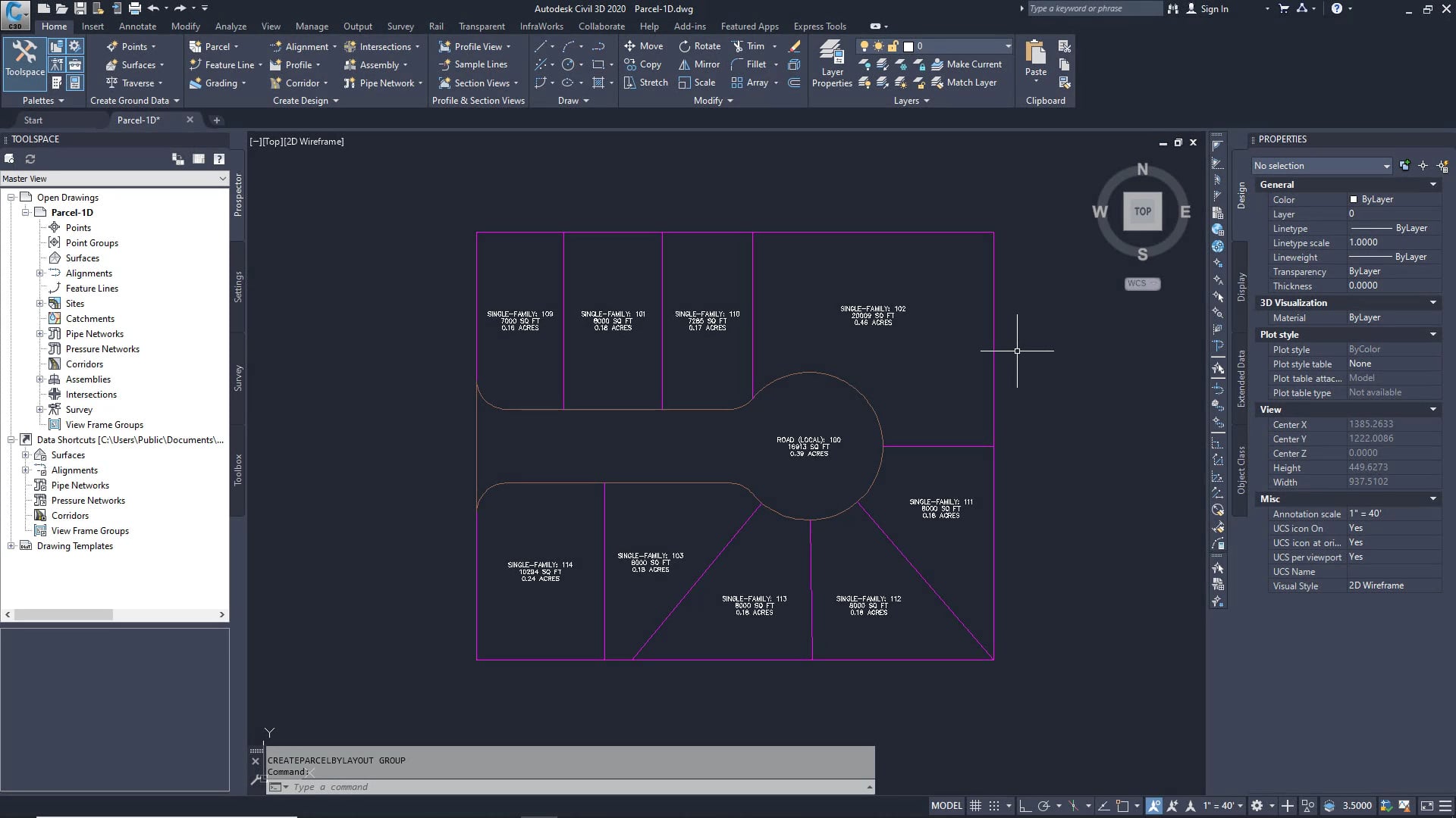 04 Subdividing a Parcel with a Swing Line