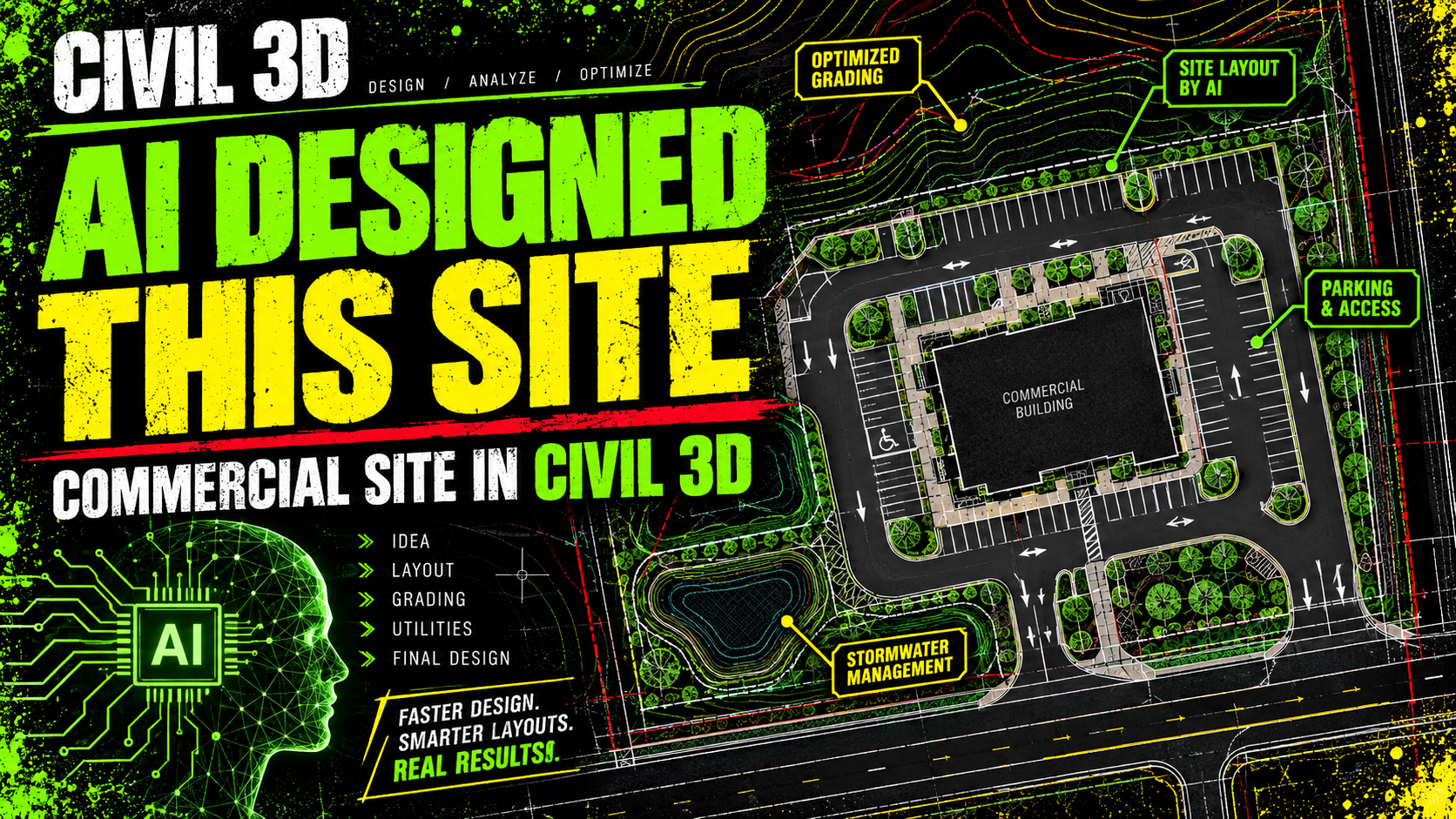 I Used AI to Design a Commercial Site in Civil 3D (BONUS)