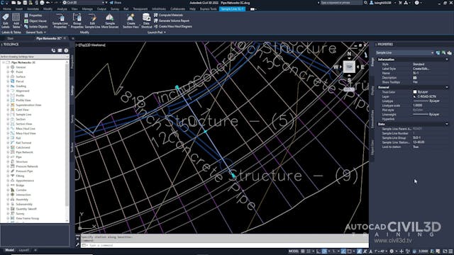 11 Viewing Pipe Network Parts in a Se...