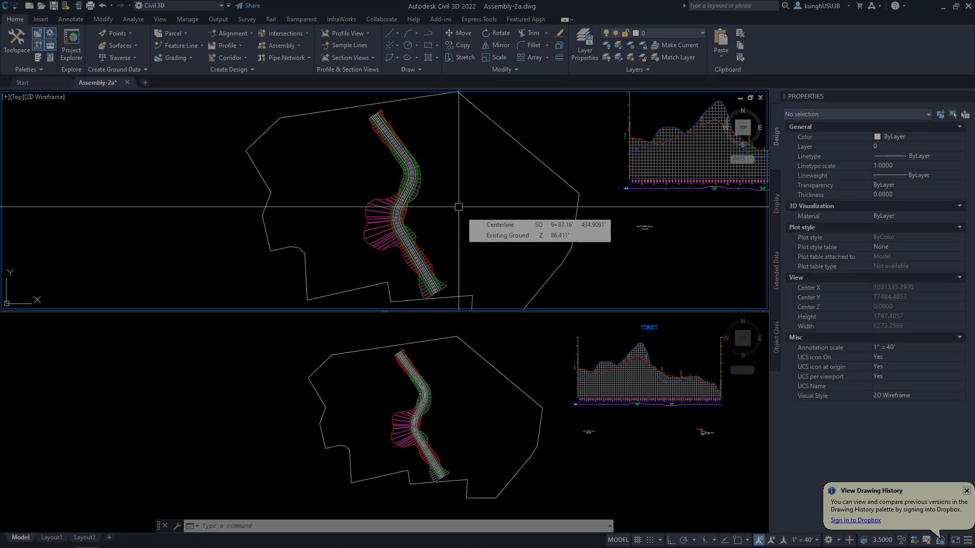 04 Examining the Existing Corridor in Section