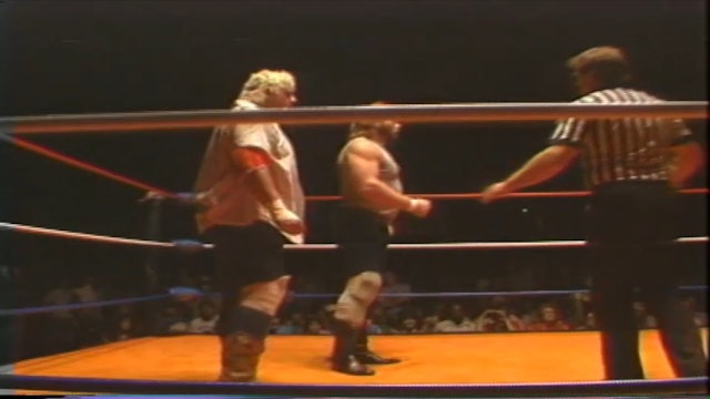 Dusty Rhodes & Jim Dugan vs. Hercules w/ Jim Cornette & Butch Reed