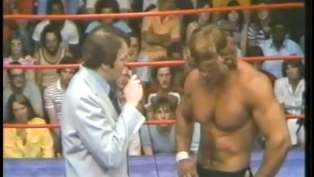 Kerry Von Erich VS Tim Leonard with Kerry Promo Wrestle Rewind