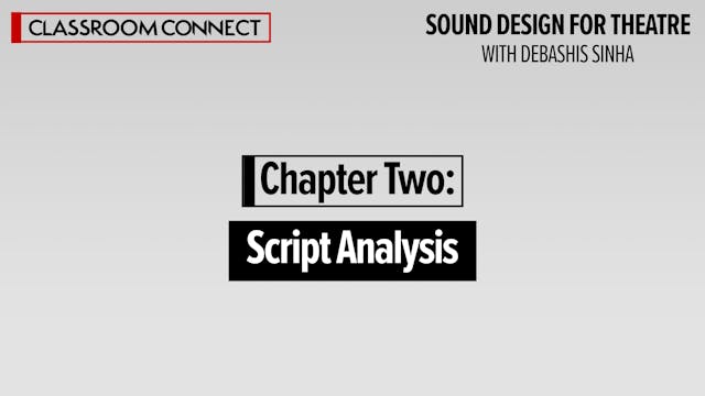 Chapter Two: Script Analysis