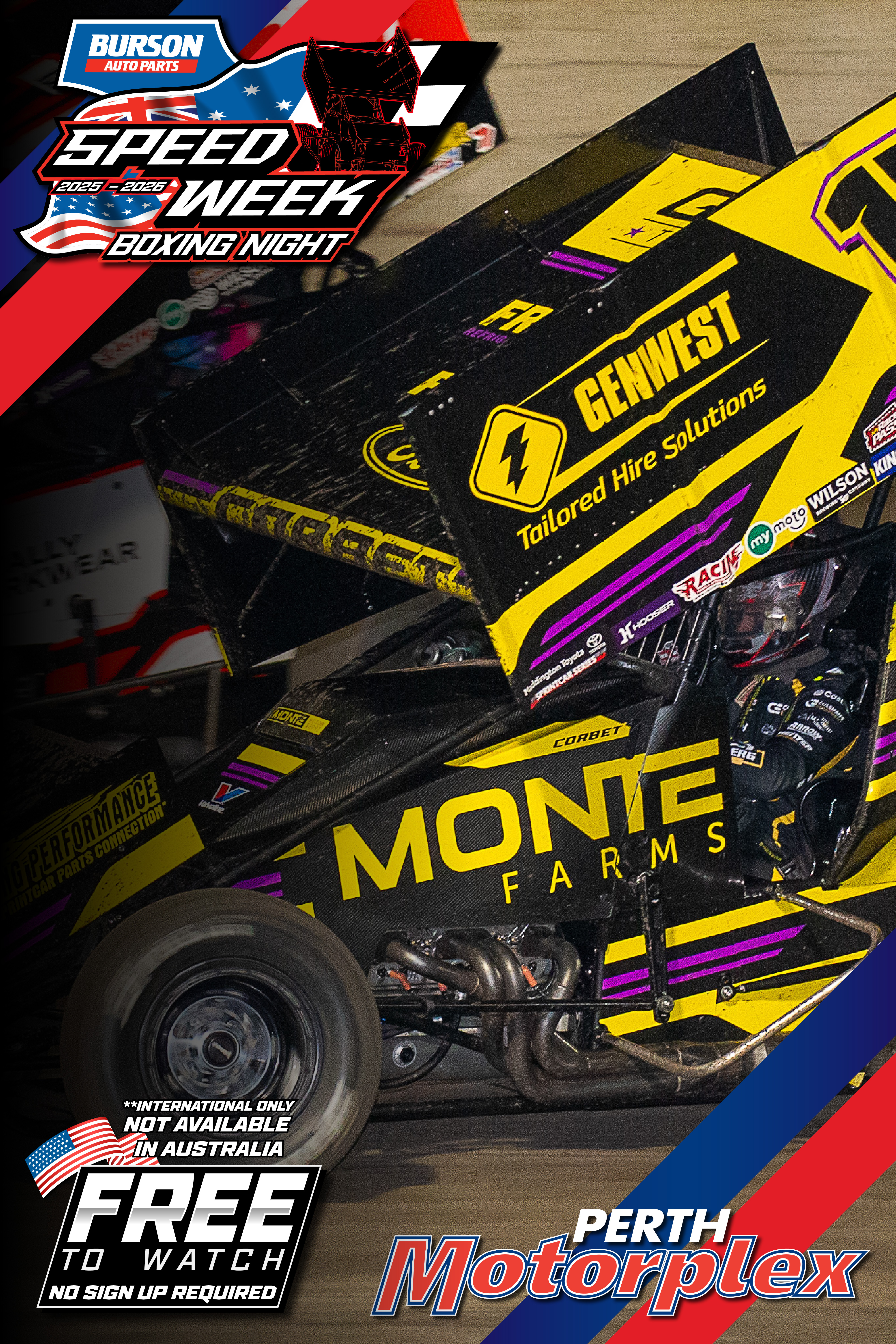 26th Dec 2025 | Perth - USA vs. WA Sprintcar Speedweek
