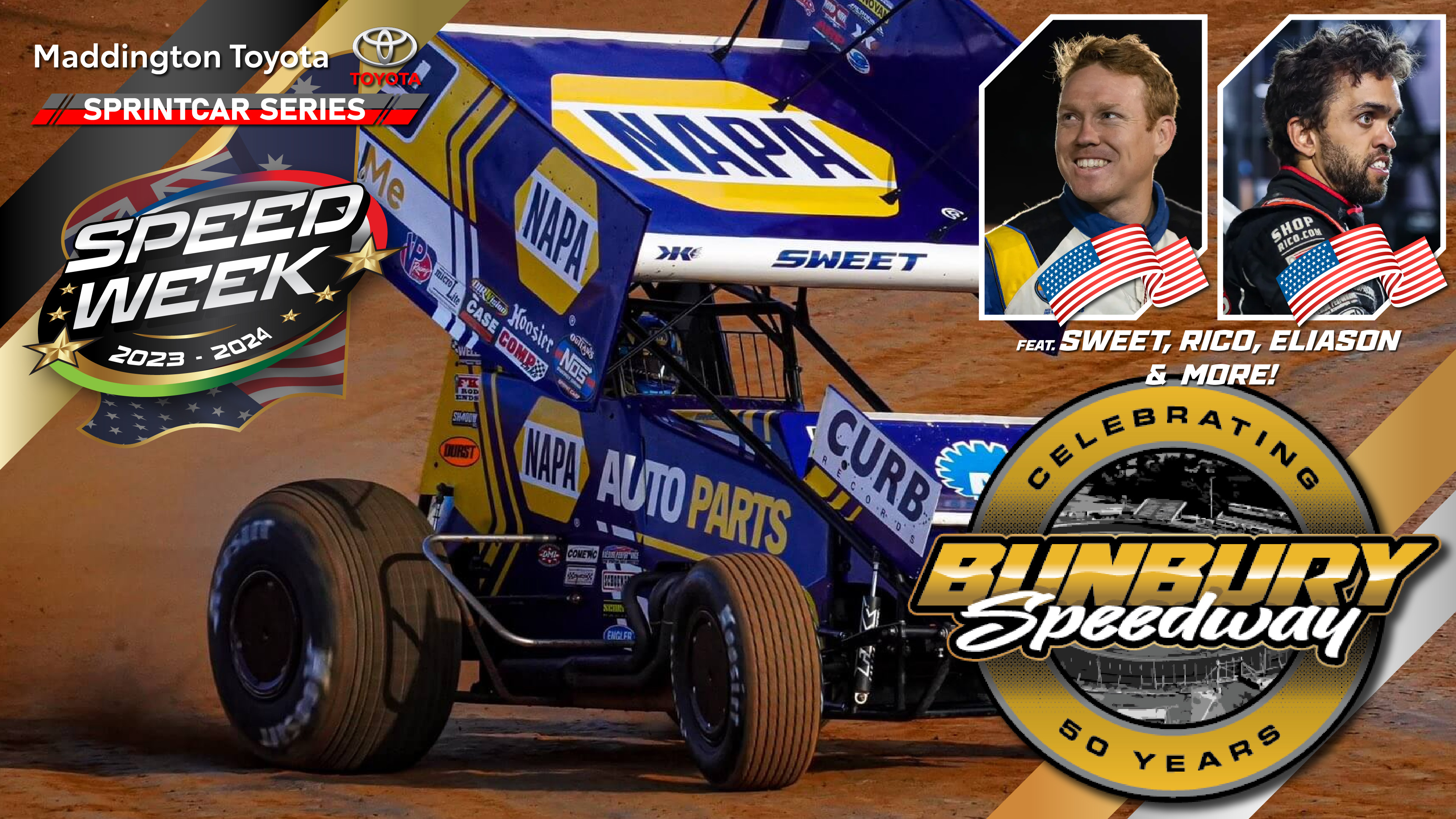 6th Jan 2024 | Bunbury - USA vs WA Sprintcar Speedweek