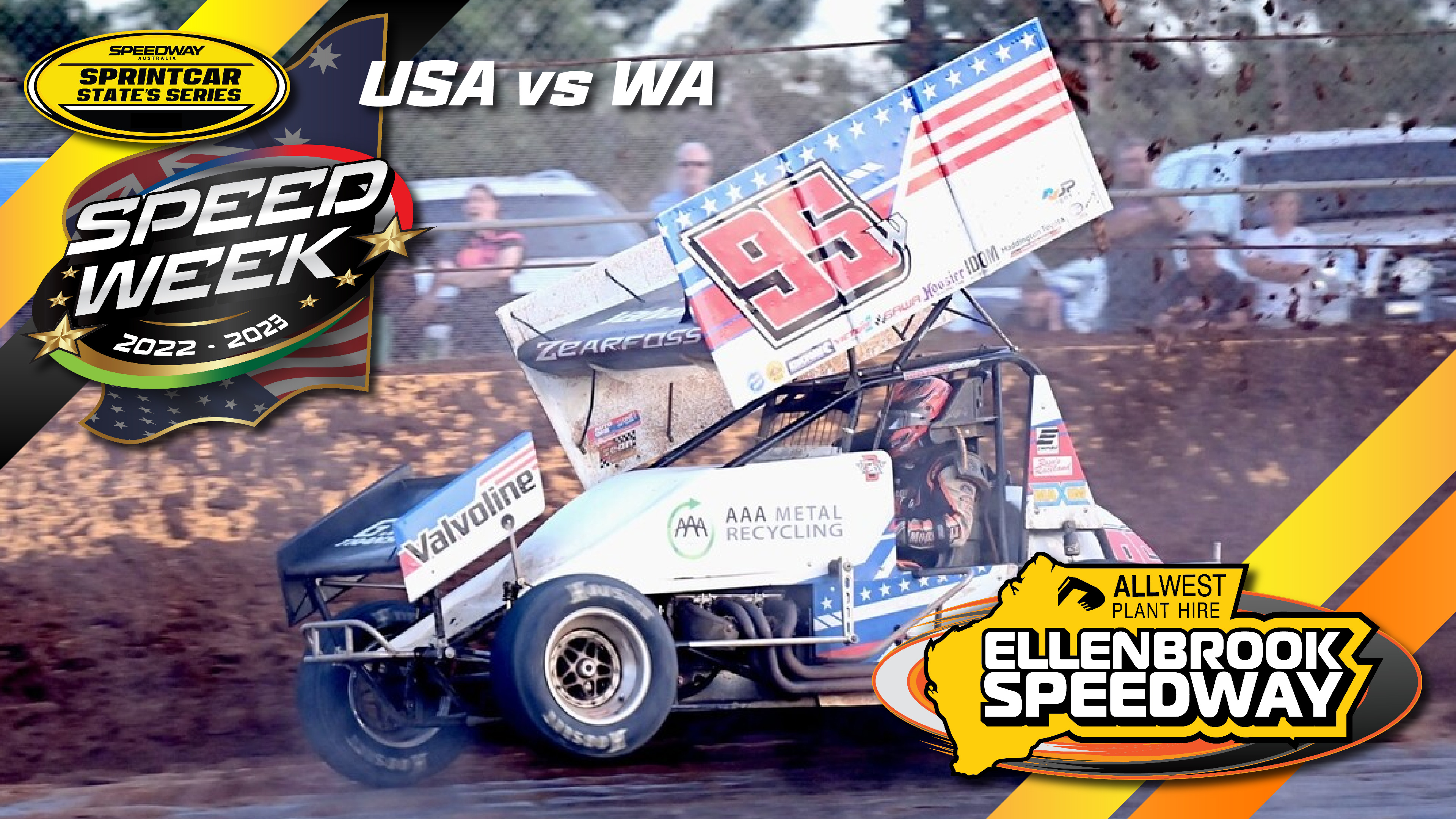 7th Jan 2023 | Ellenbrook - USA vs WA Sprintcar Speedweek, State Series WA