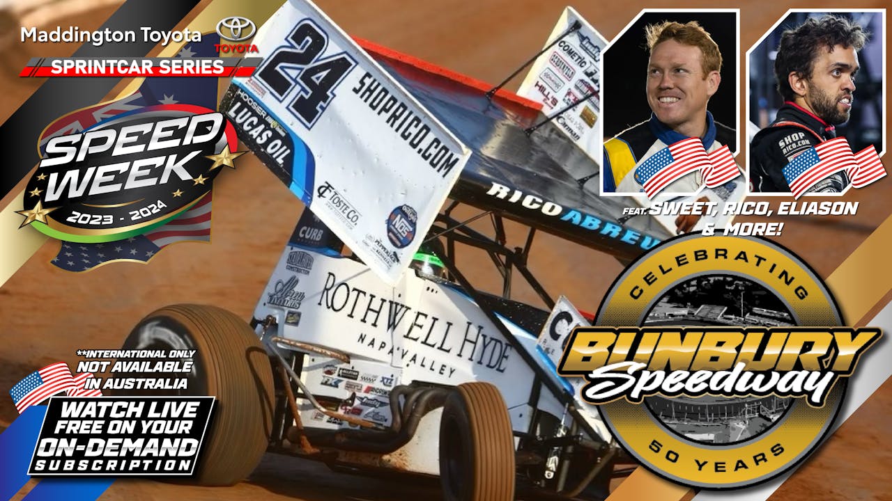 1st Jan 2024 Bunbury USA vs WA Sprintcar Speedweek *INTERNATIONAL