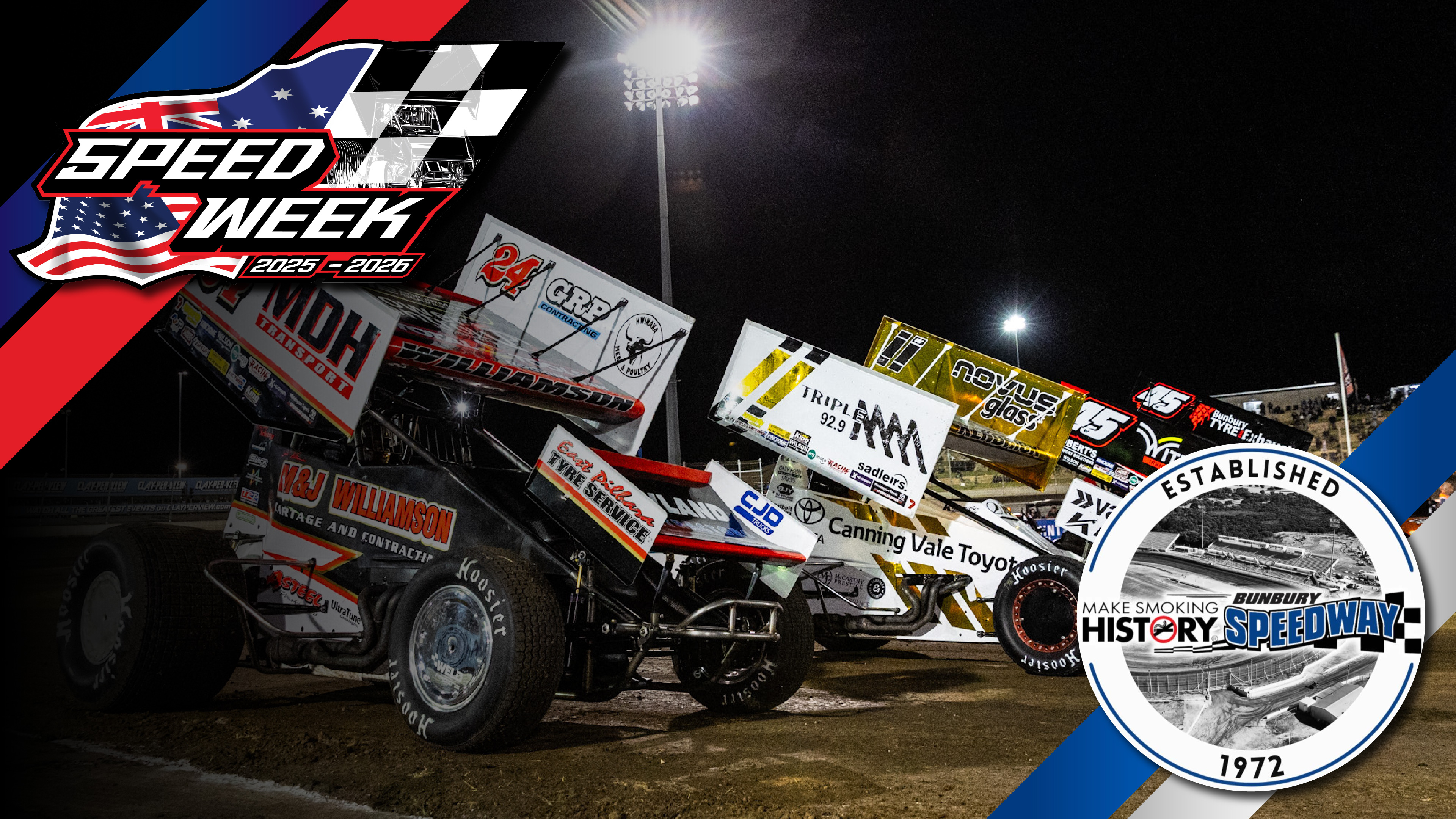 3rd Jan 2026 | Bunbury - USA vs. WA Sprintcar Speedweek