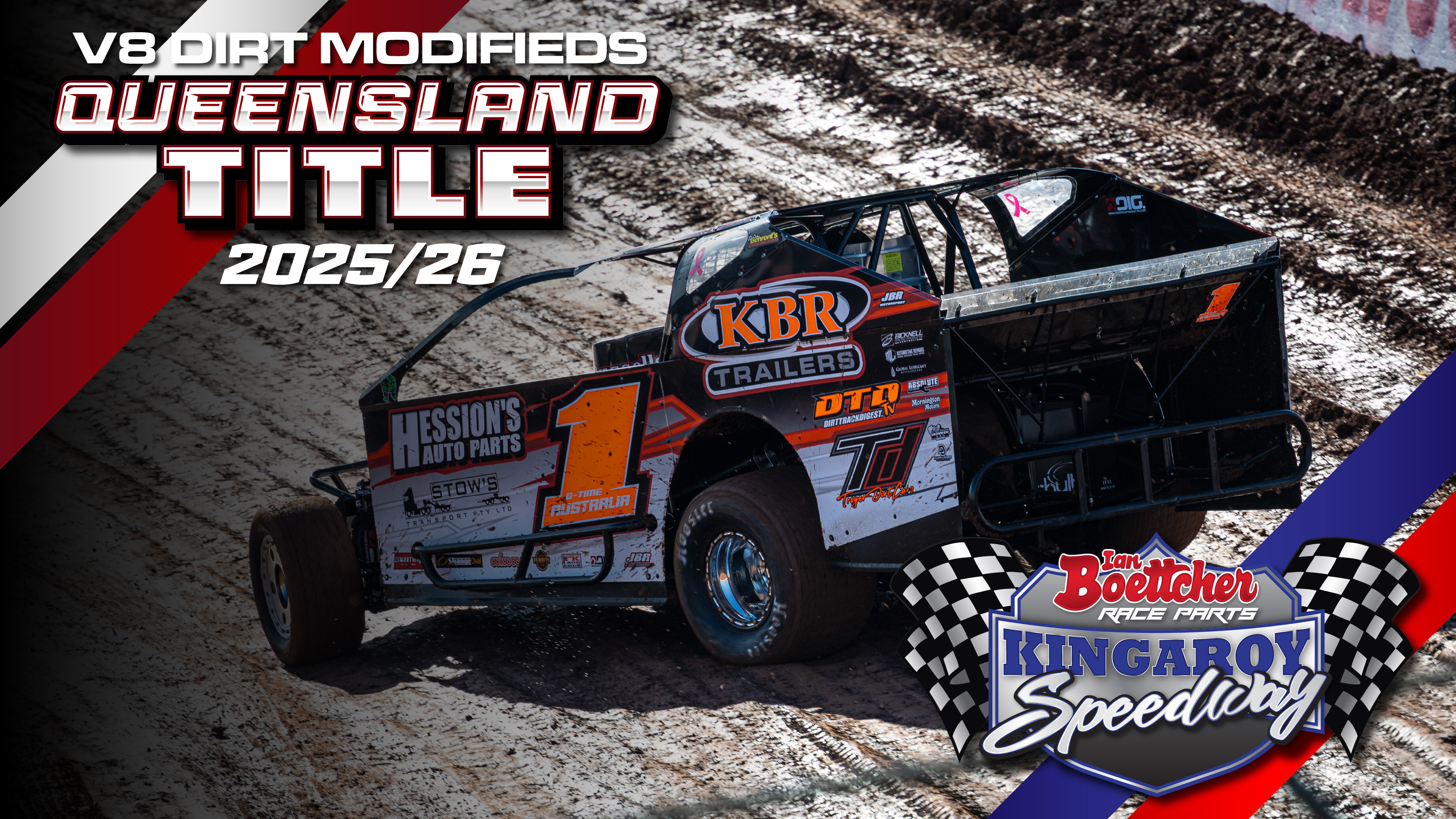 18th Apr 2026 | Kingaroy - V8 Dirt Modifieds Queensland Title 2025/26