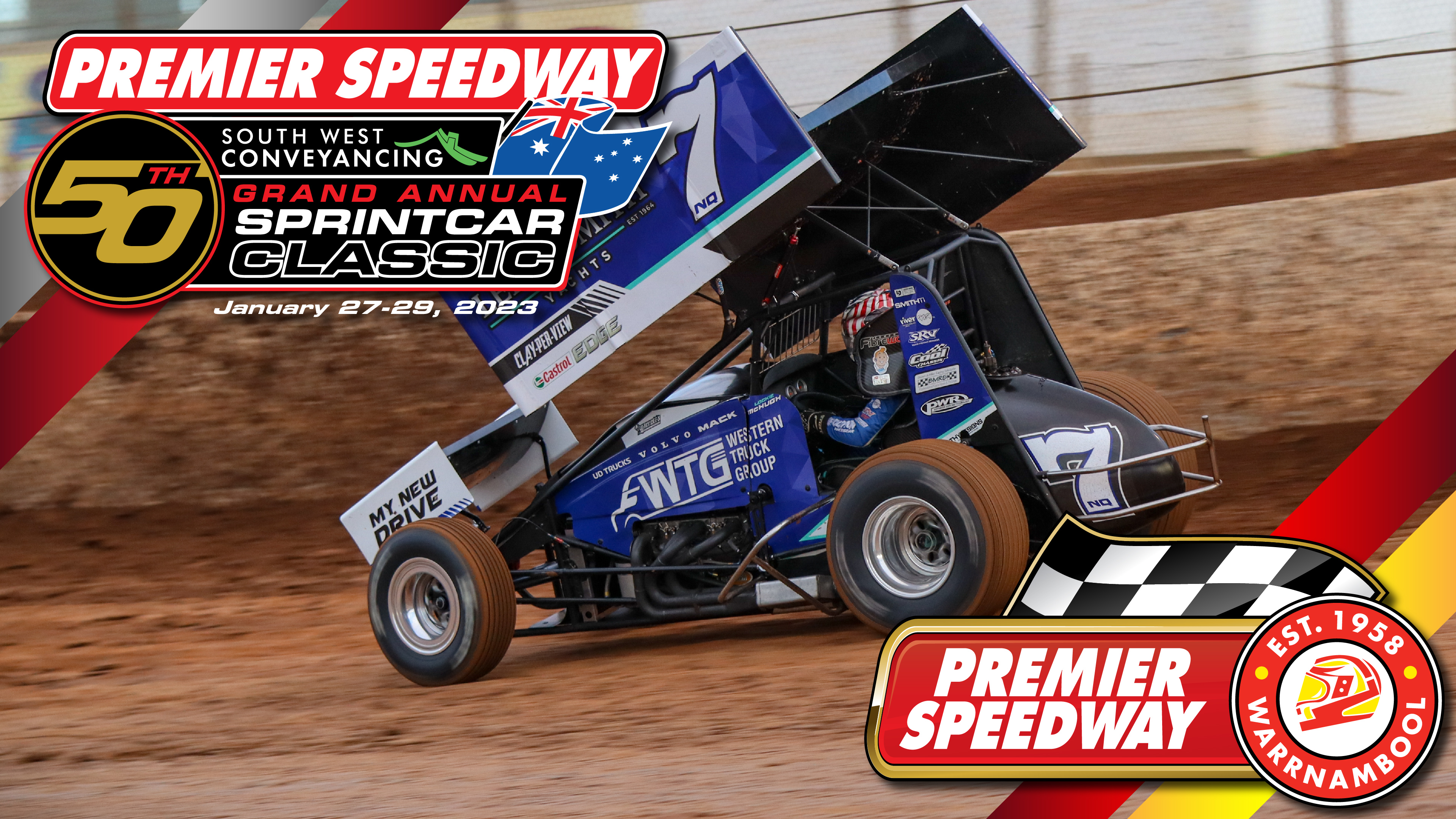 28th Jan 2023 | Warrnambool - 50th Grand Annual Sprintcar Classic (N2) - Part 1