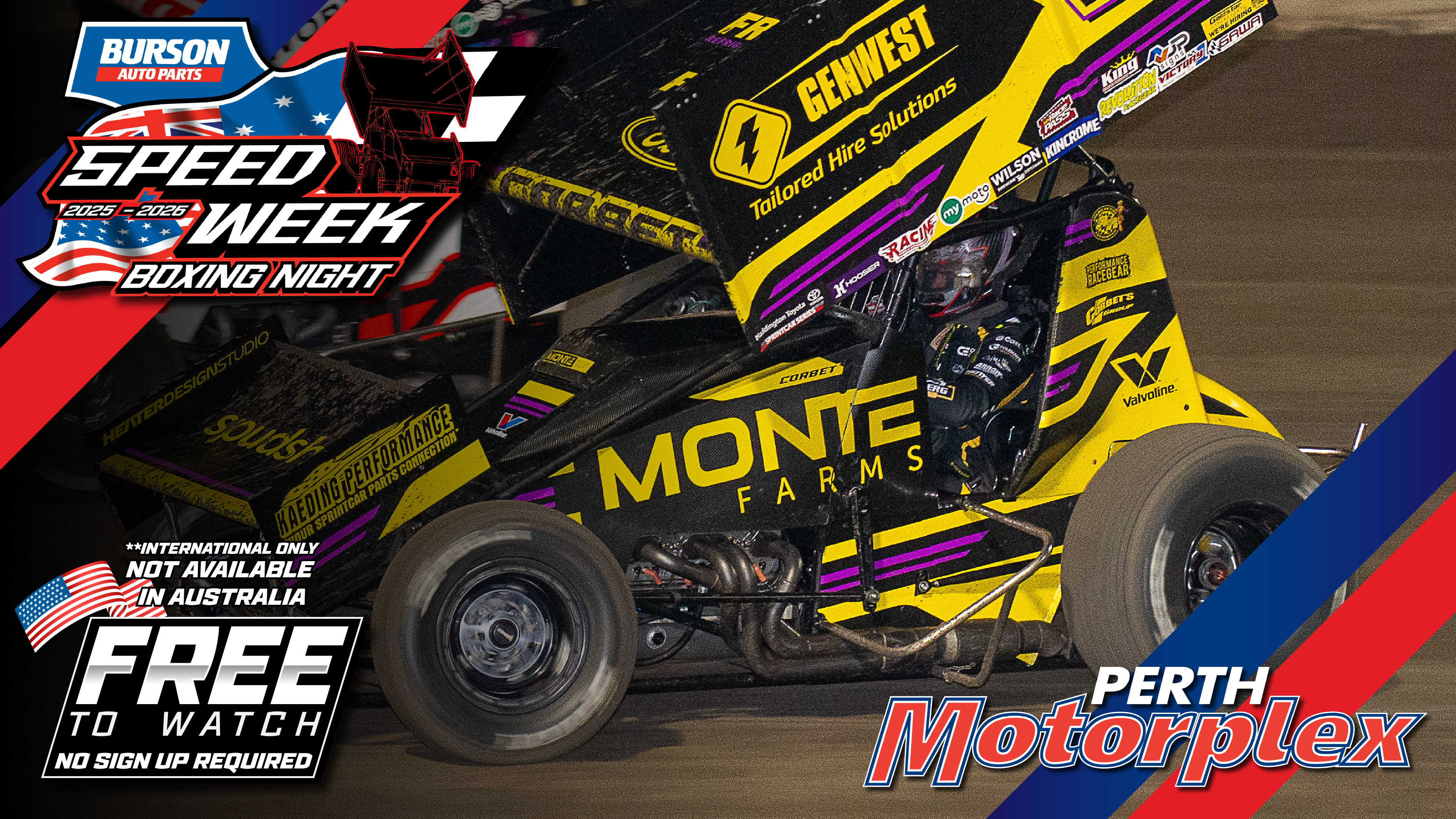 26th Dec 2025 | Perth - USA vs. WA Sprintcar Speedweek