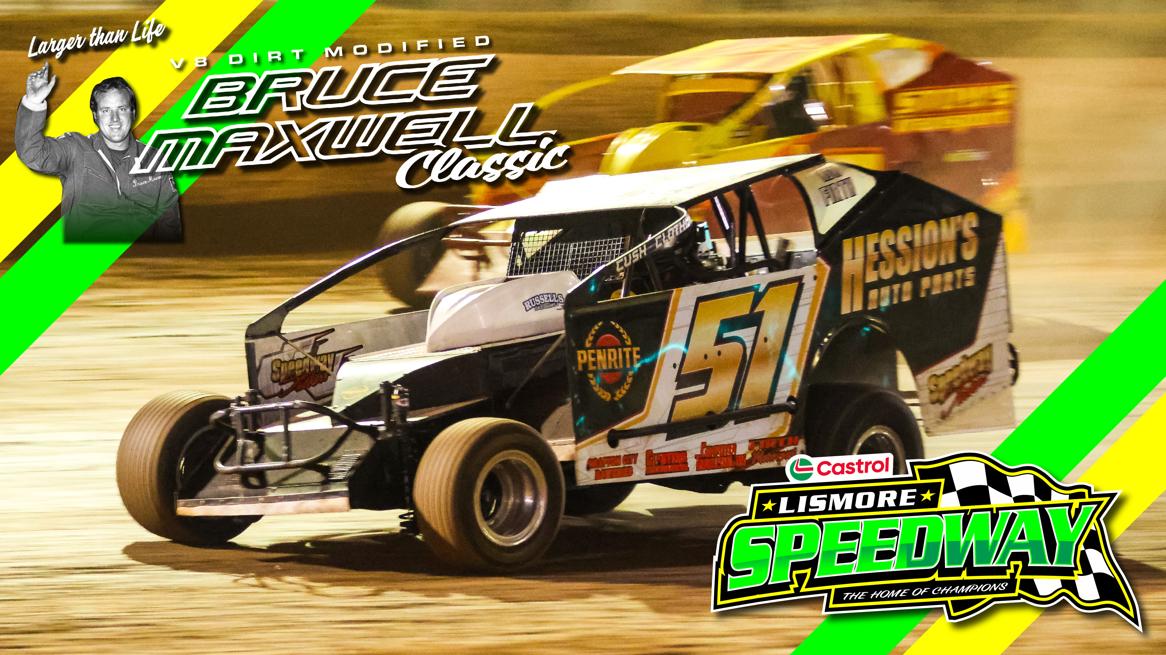 31st Mar 2024 | Lismore - V8 Dirt Modified Bruce Maxwell Classic (N2)