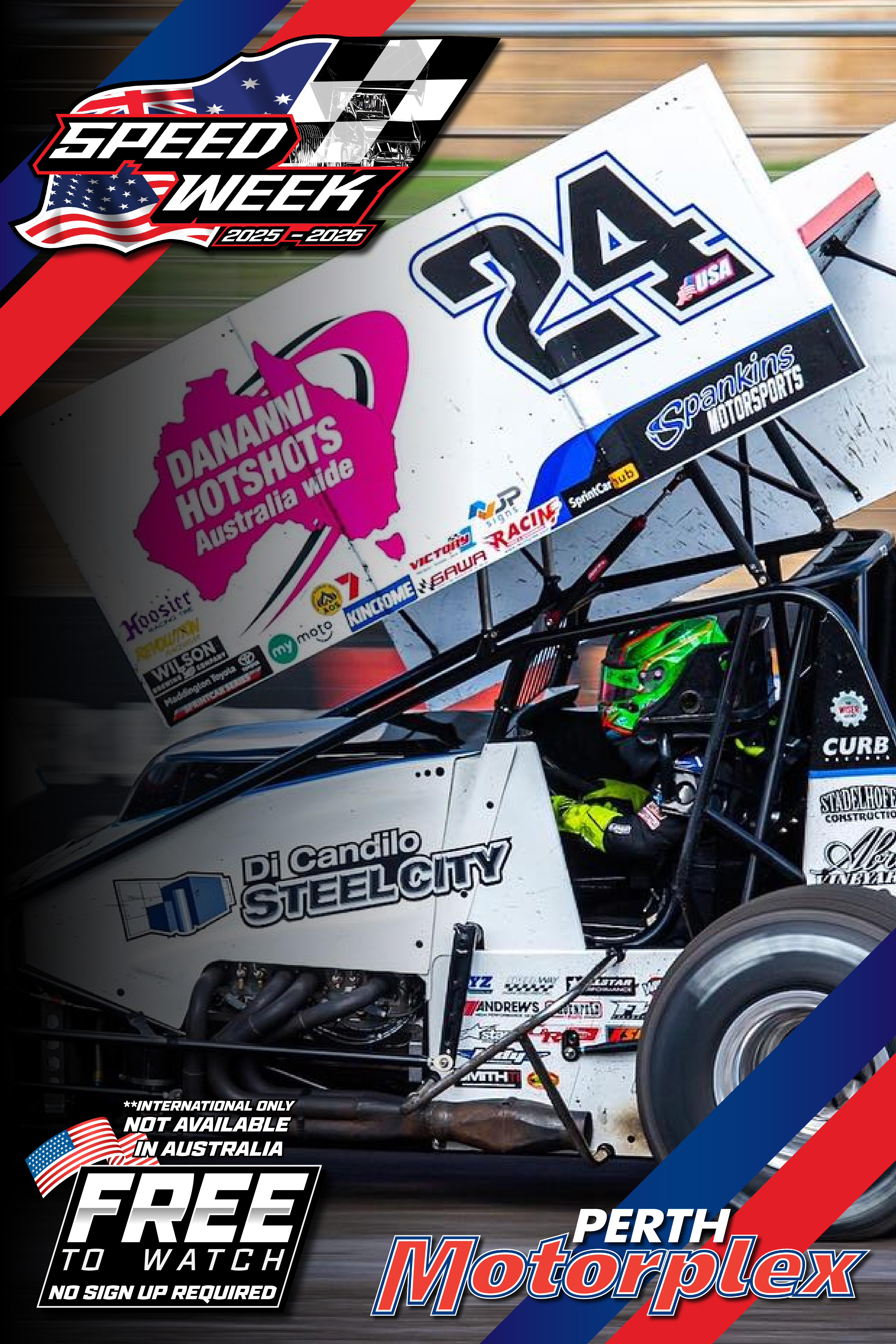 9th Jan 2026 | Perth - USA vs. WA Sprintcar Speedweek Finale (N1) INTL FEED