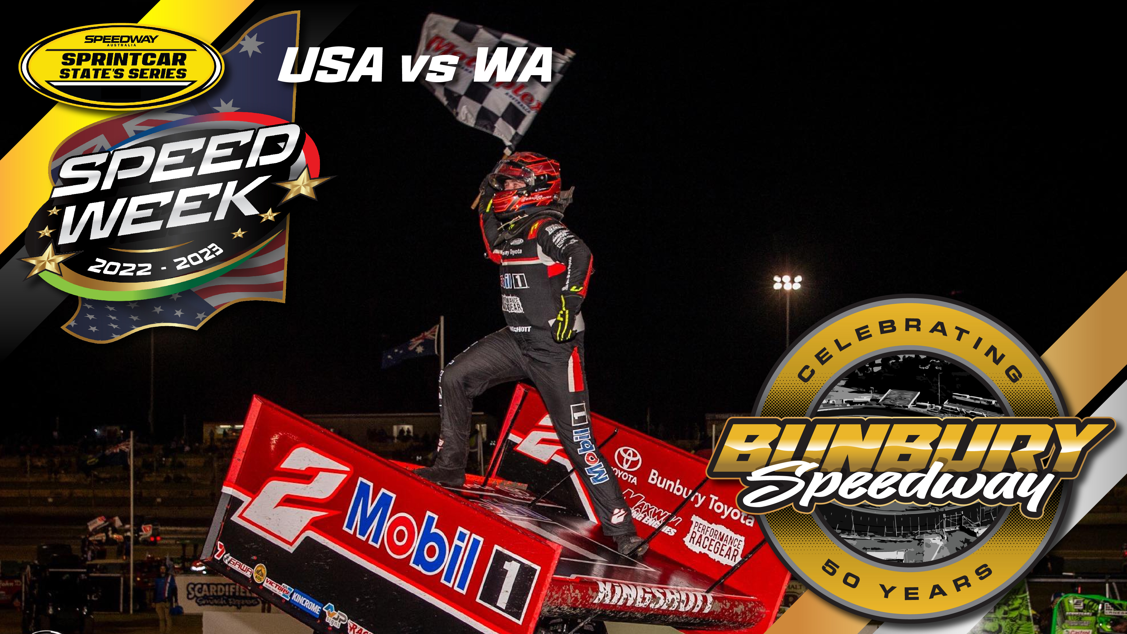 1st Jan 2023 | Bunbury - USA Vs WA Sprintcar Speedweek, State Series WA ...