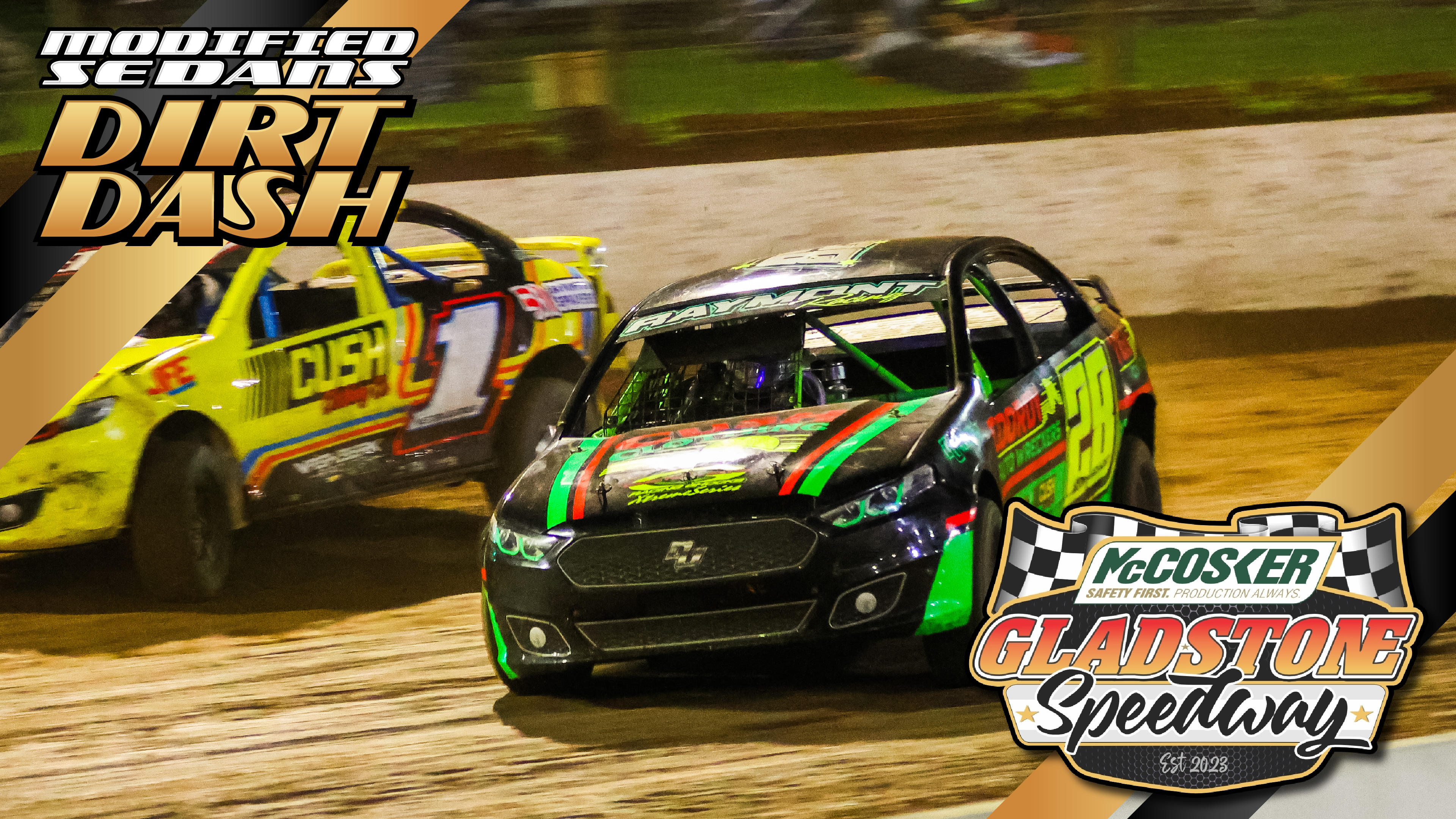9th Nov 2024 | Gladstone - Modified Sedan Dirt Dash