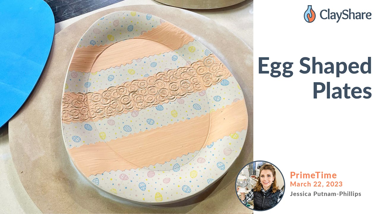 Egg Shaped Plates ClayShare Online Pottery and Ceramics Classes