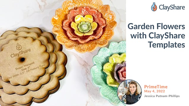 Garden Flowers with ClayShare Templates
