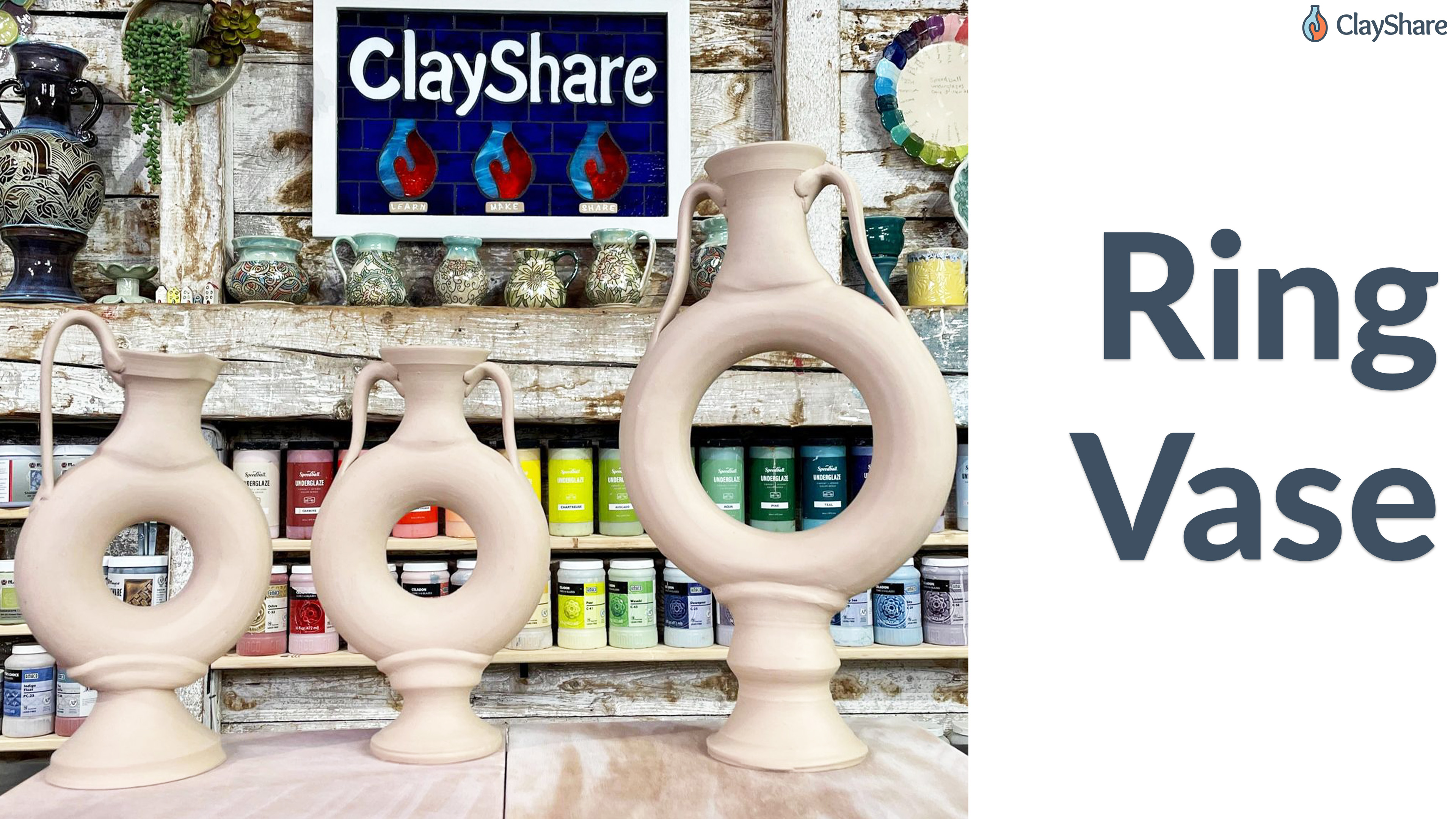 Ring Vase ClayShare Online Pottery and Ceramics Classes Start