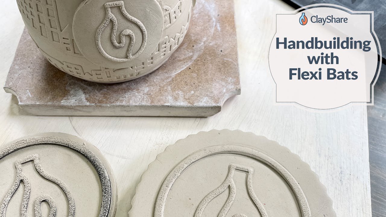 Handbuilding with Flexi Bats 2021 ClayShare Online Pottery and
