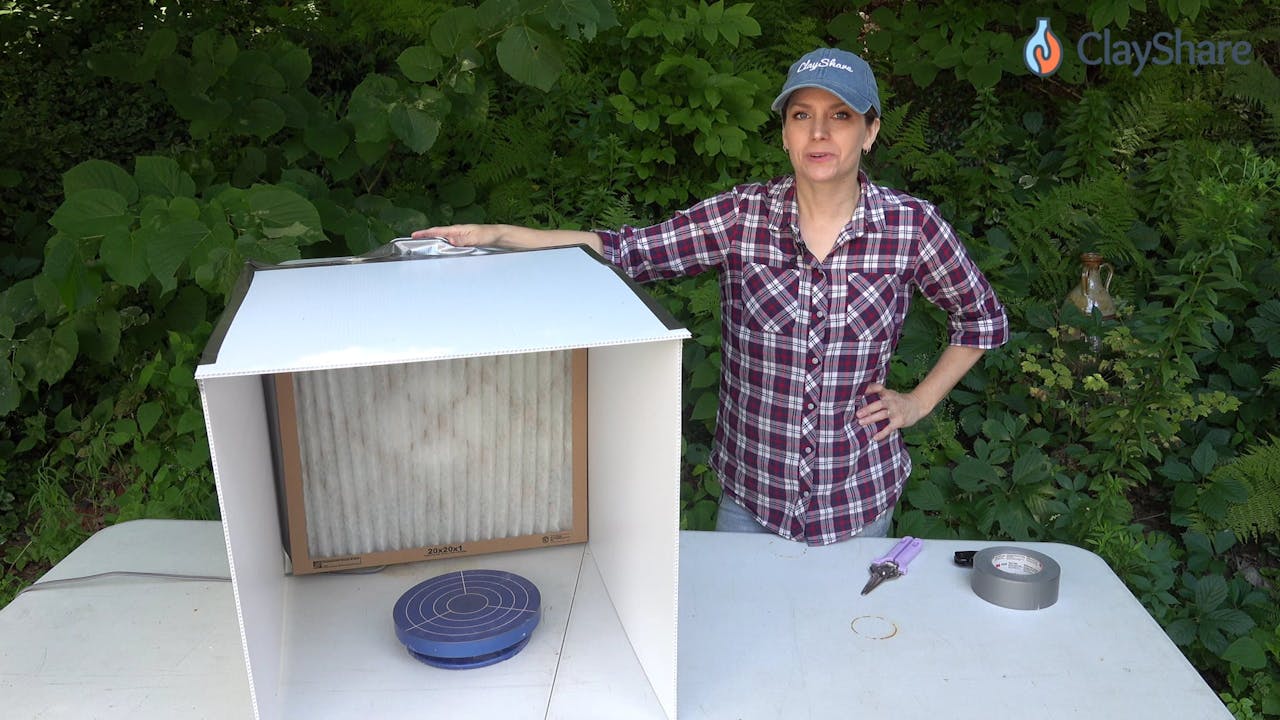 PortableSprayBooth05WrapUp ClayShare Online Pottery and Ceramics