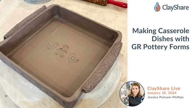 Making Casserole Dishes with GR Pottery Forms