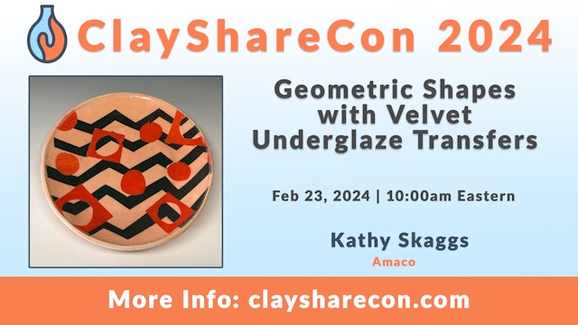 Geometric Shapes with Velvet Underglaze Transfers