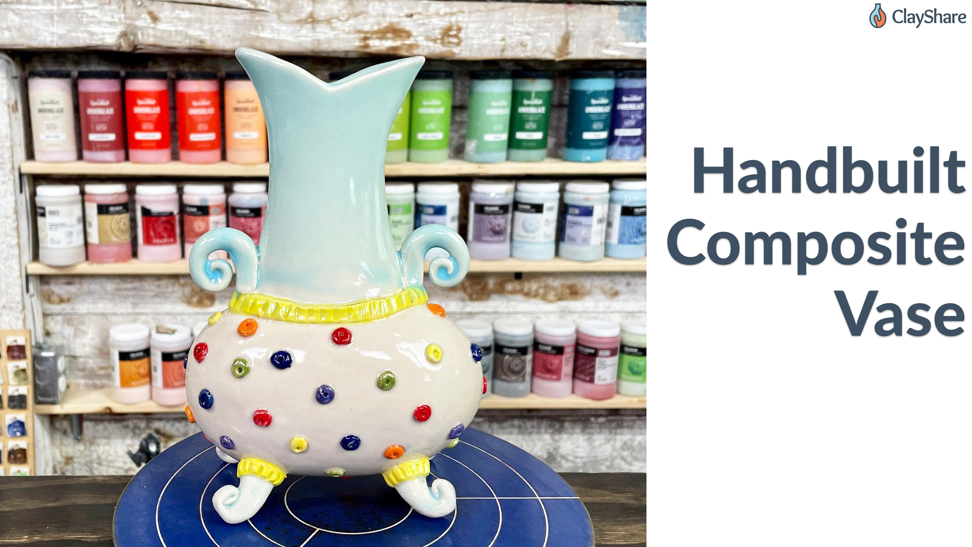 Handbuilt Composite Vase ClayShare Online Pottery and Ceramics Classes Start Learning for