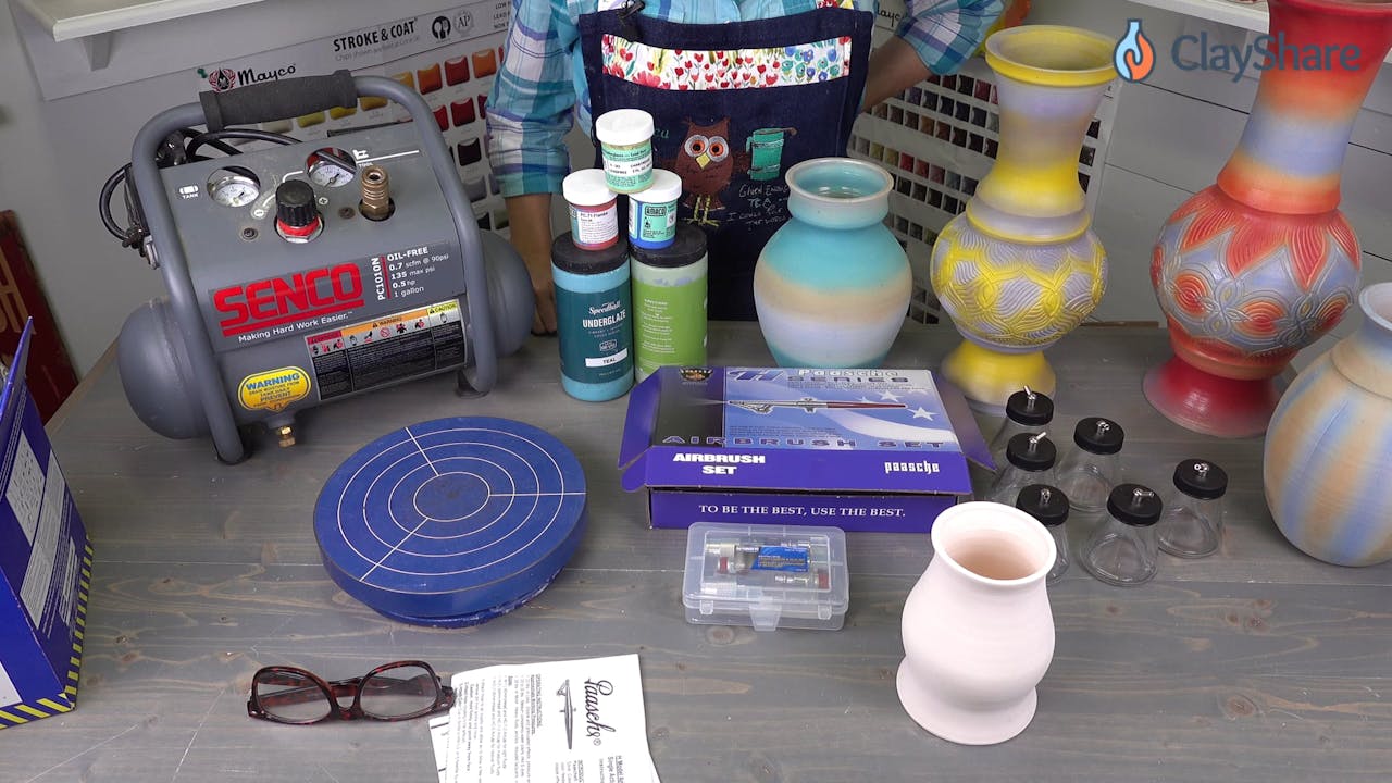 AirbrushUnderglaze01Tools Airbrushing Underglaze ClayShare