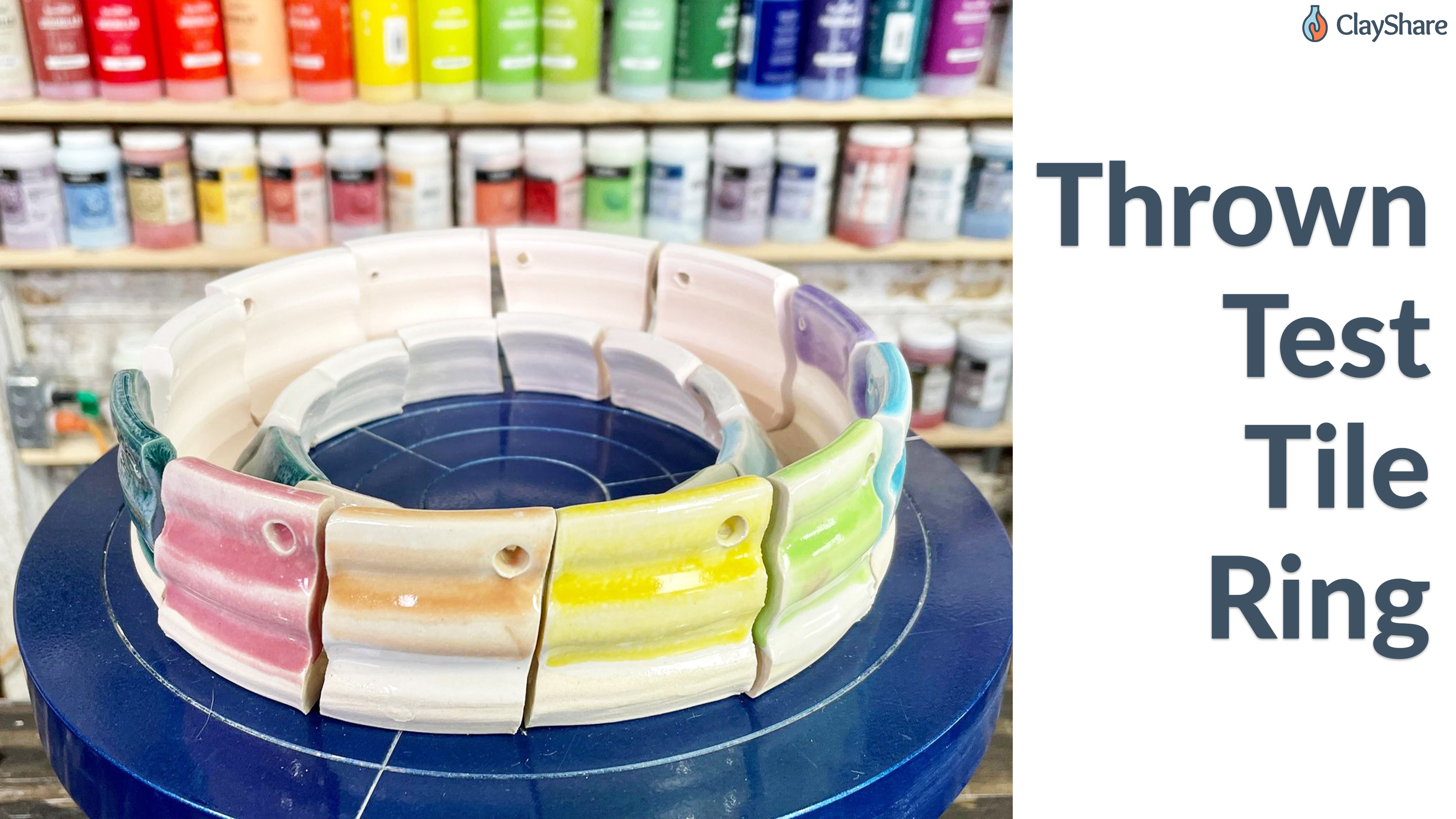 Thrown Test Tile Ring ClayShare Online Pottery and Ceramics Classes