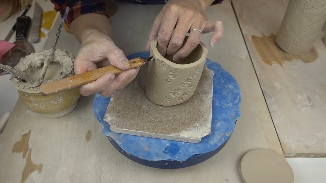 HB10207 Extruding A Mug ClayShare Online Pottery and Ceramics