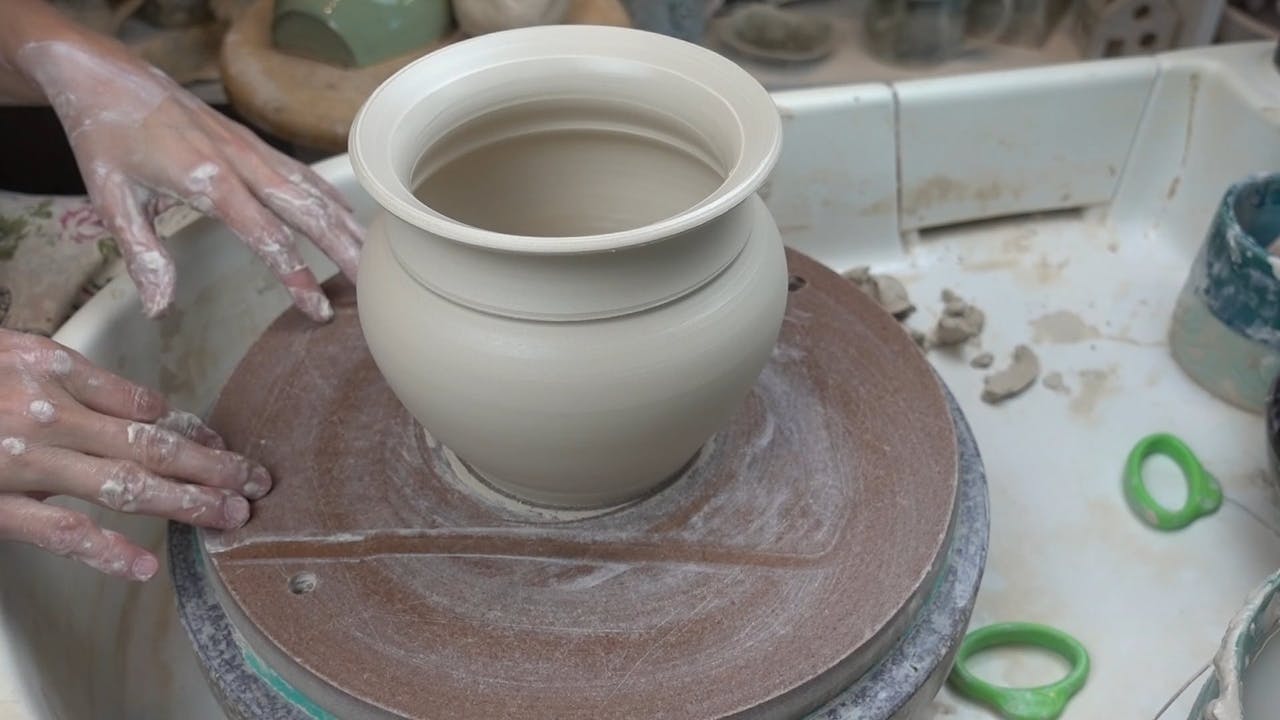 WT2904 Thrown Wall Vase ClayShare Online Pottery and Ceramics