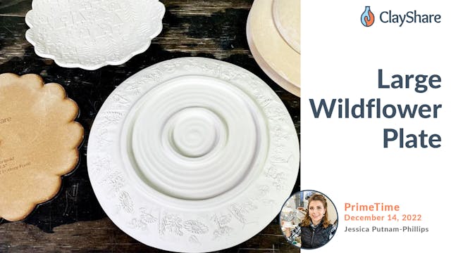 Large Wildflower Plate
