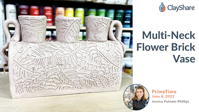 Multi-Neck Flower Brick Vase