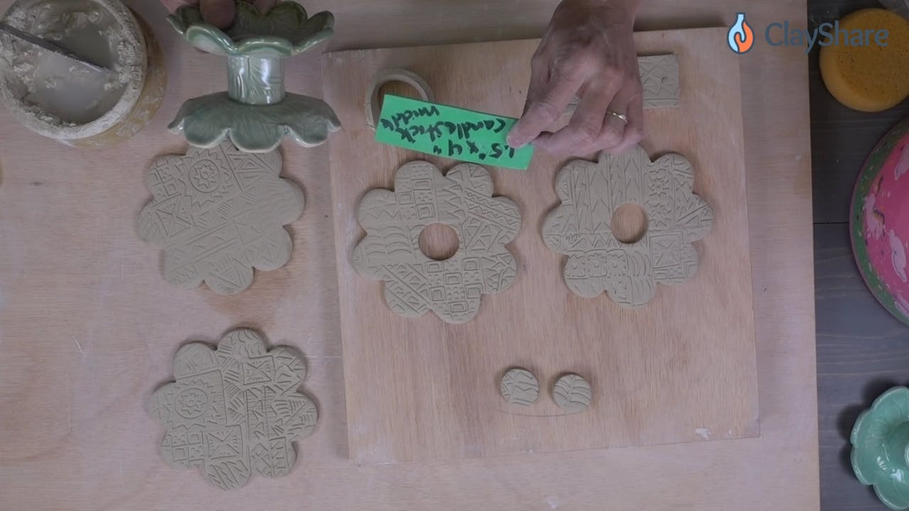 Candlesticks03CuttingShaping Candlesticks and Candle Holders ClayShare Online Pottery and