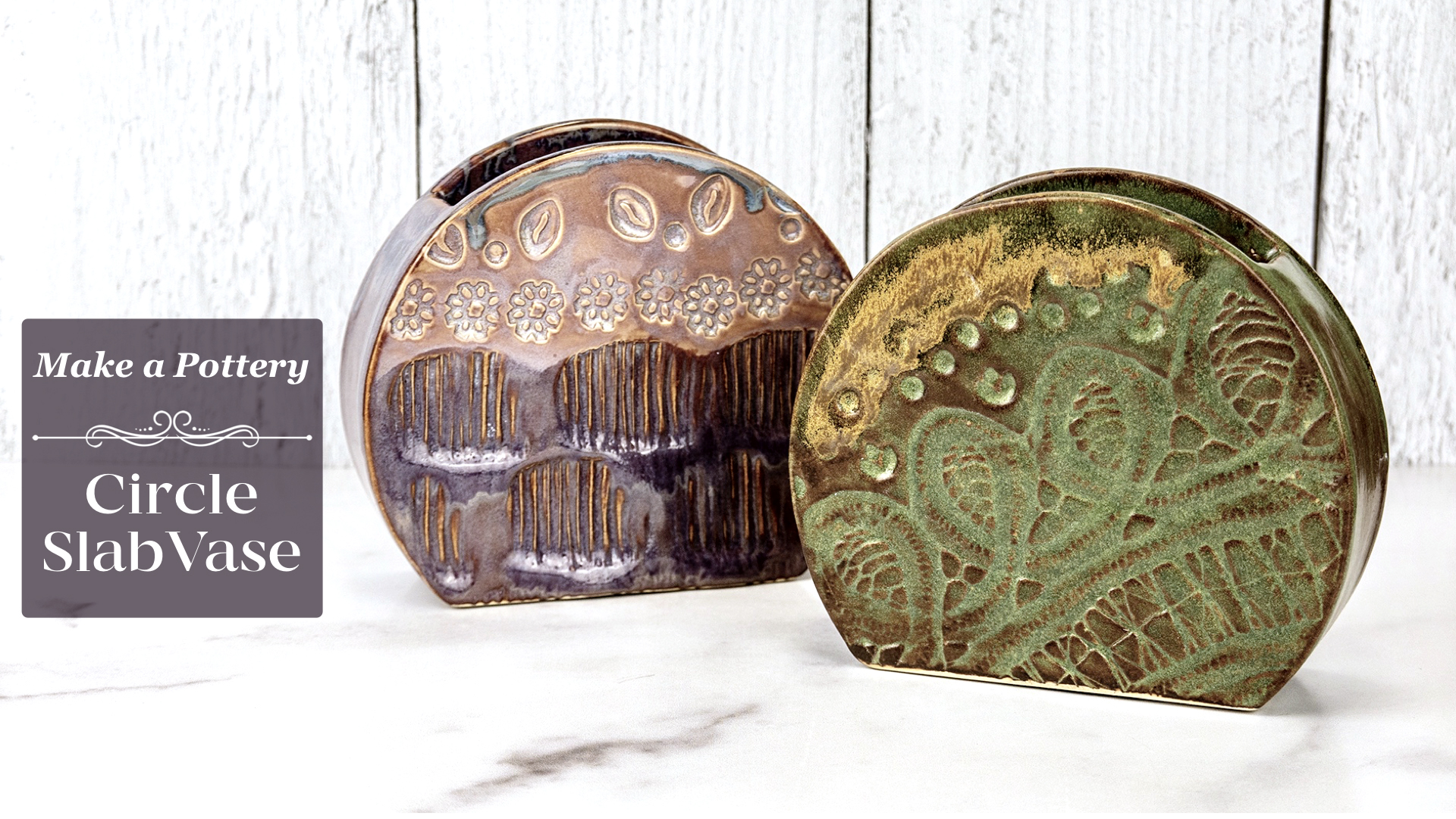 Circle Slab Vase ClayShare Online Pottery and Ceramics Classes