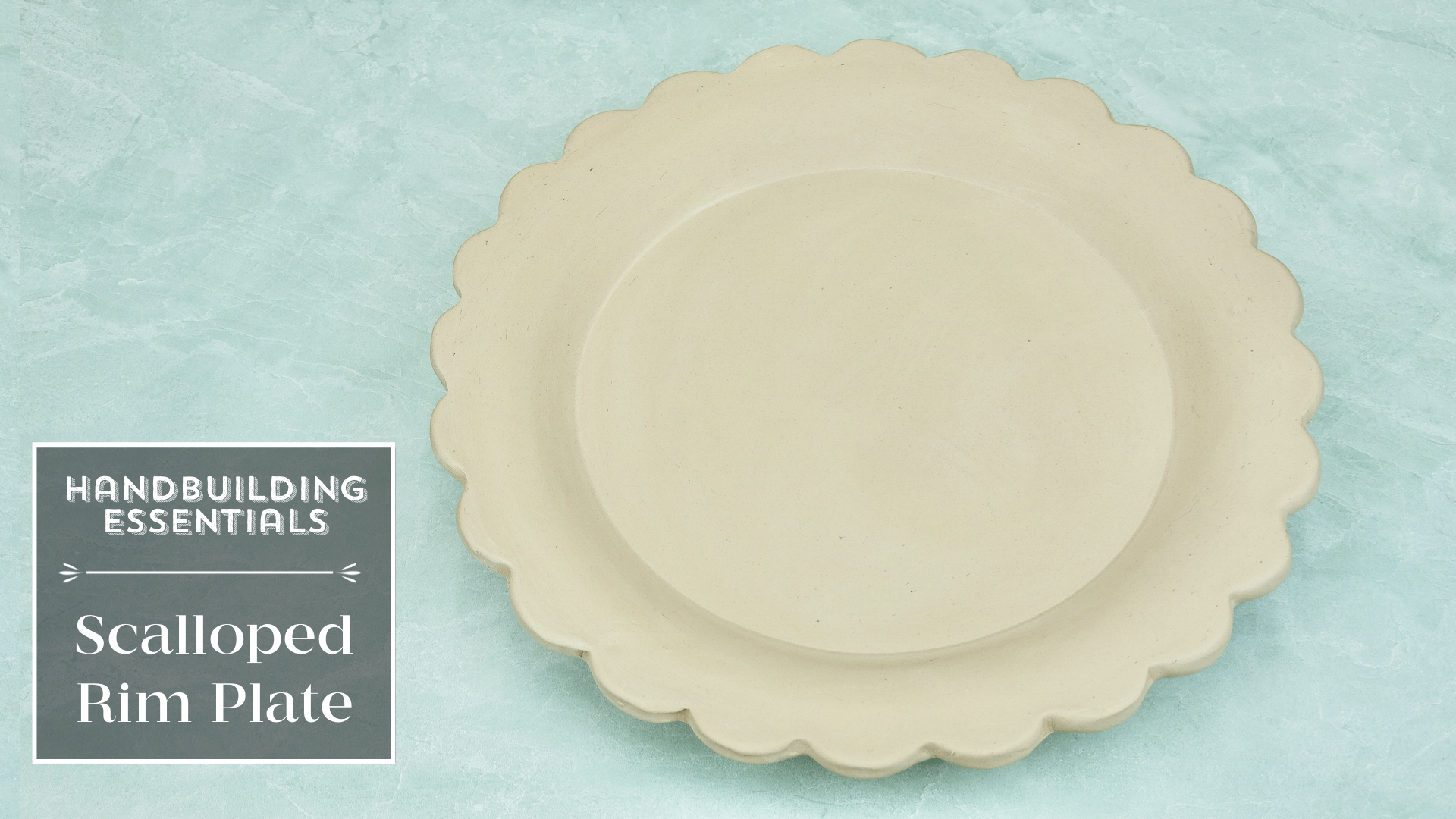 Scalloped Rim Plate ClayShare Online Pottery and Ceramics Classes