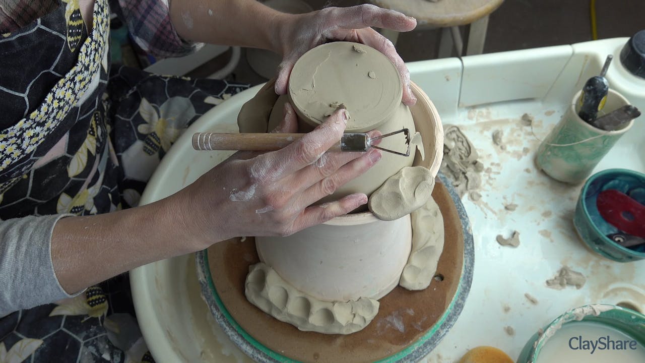 Chuck07Trimming ClayShare Online Pottery and Ceramics Classes