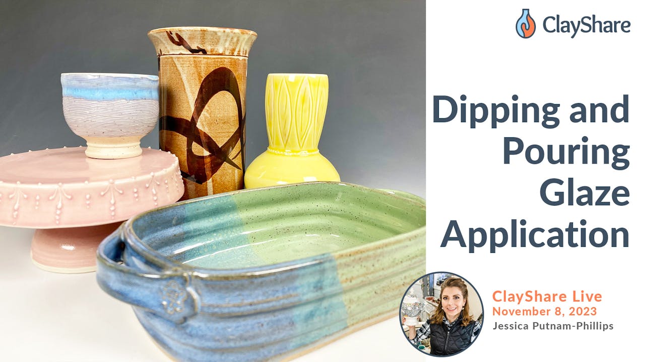 Dipping and Pouring Glaze Application ClayShare Online Pottery and