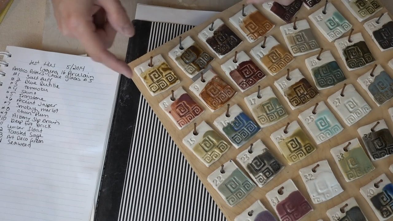SS0707 Making and Using Test Tiles ClayShare Online Pottery and