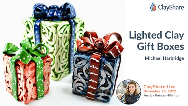 Lighted Clay Gift Boxes