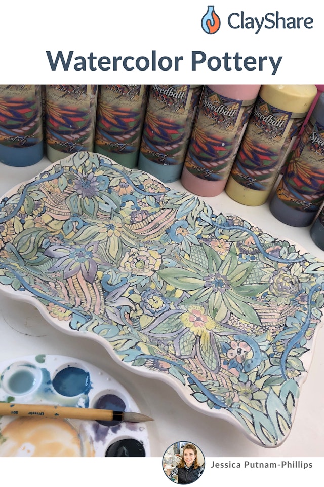 Watercolor Pottery