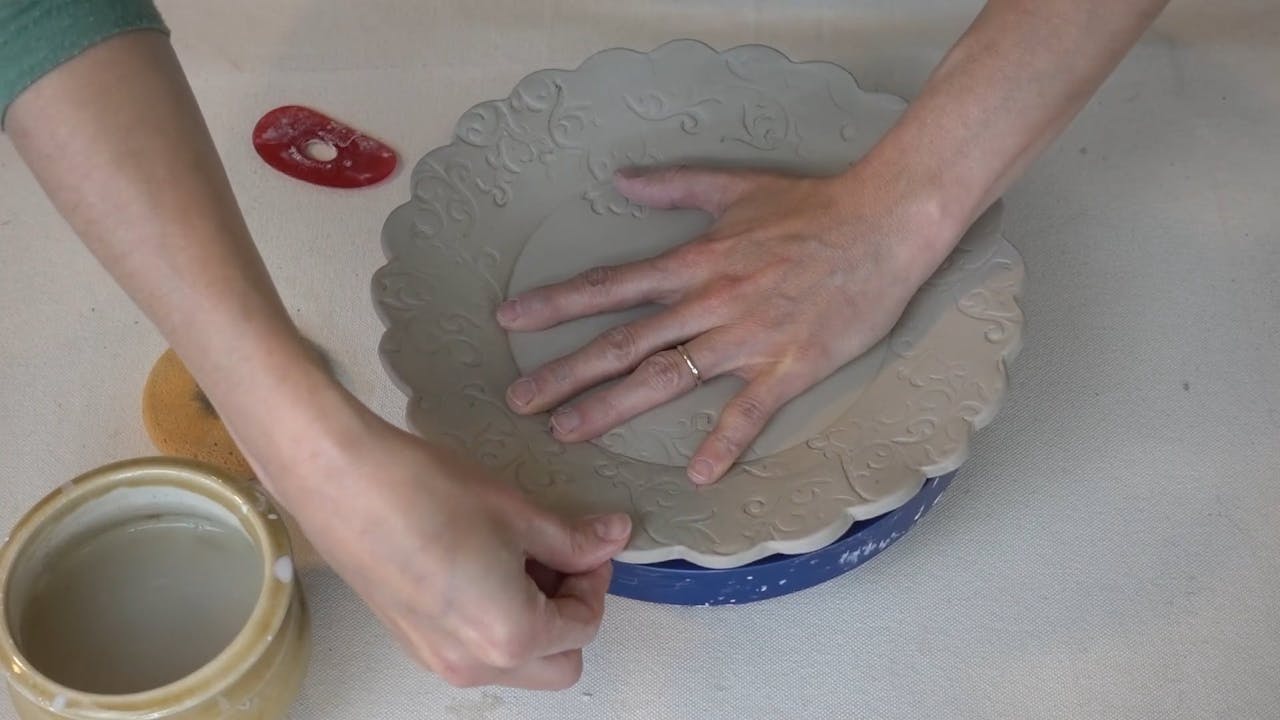 HB0309 Pressed Plates ClayShare Online Pottery and Ceramics