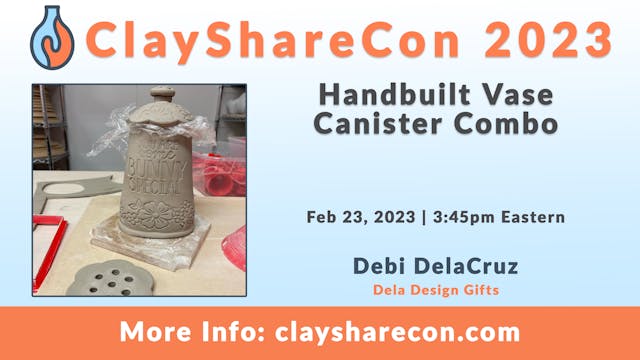 Handbuilt Vase Canister Combo