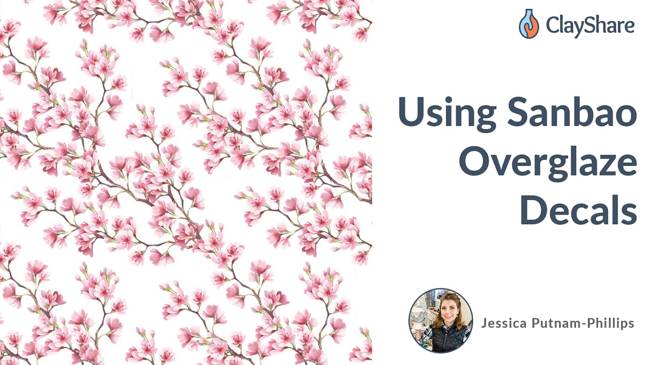 Using Sanbao Overglaze Decals ClayShareCon 2021 Day 1 ClayShare