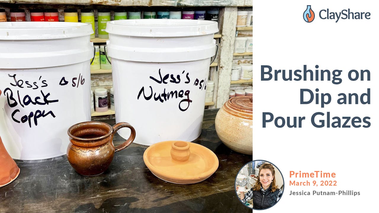Brushing On Dip & Pour Glazes ClayShare Online Pottery and Ceramics