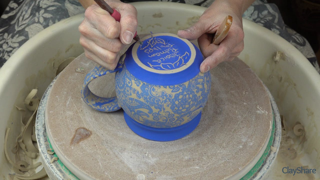 Using Underglaze Transfers on Thrown Forms - ClayShare Online Pottery and  Ceramics Classes, Start Learning for Free